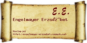 Engelmayer Erzsébet névjegykártya