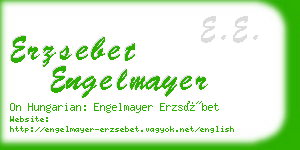 erzsebet engelmayer business card